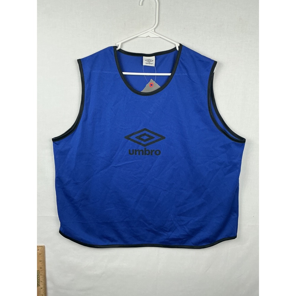 Umbro Training Bib Pinnie Soccer Vest Mesh Blue Adult XL 905/2148